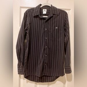 Lacoste Men’s Vintage Striped Button-Up Size 38